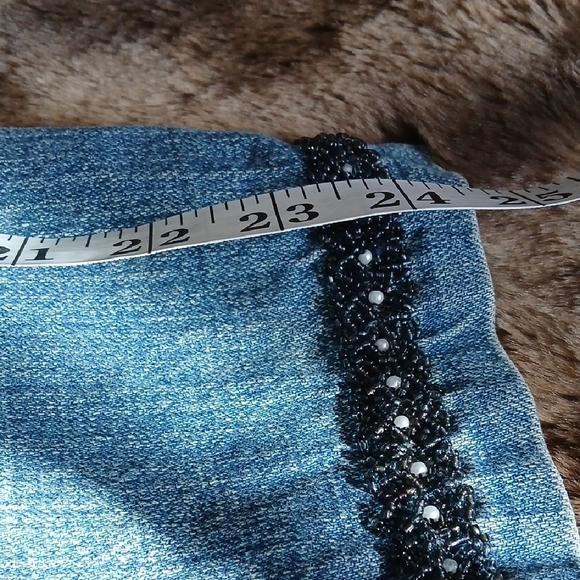 MOTTO Blue Denim Jacket with Black Studs - Picture 9 of 12